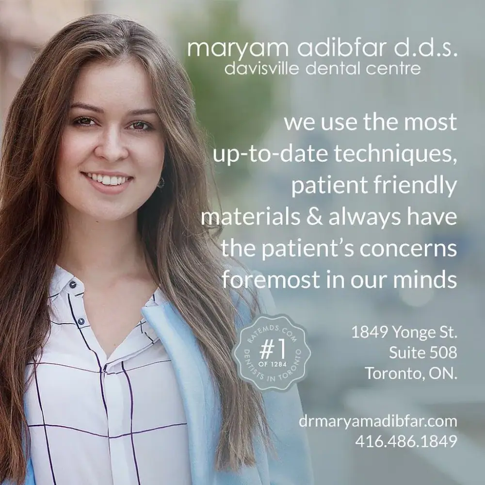 Dr. Maryam Adibfar Dentistry Midtown Toronto، عکس 5 از اینستاگرام